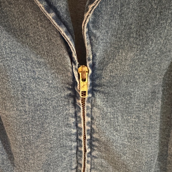 Blue Denim Zip-Up Dress - Picture 3 of 5